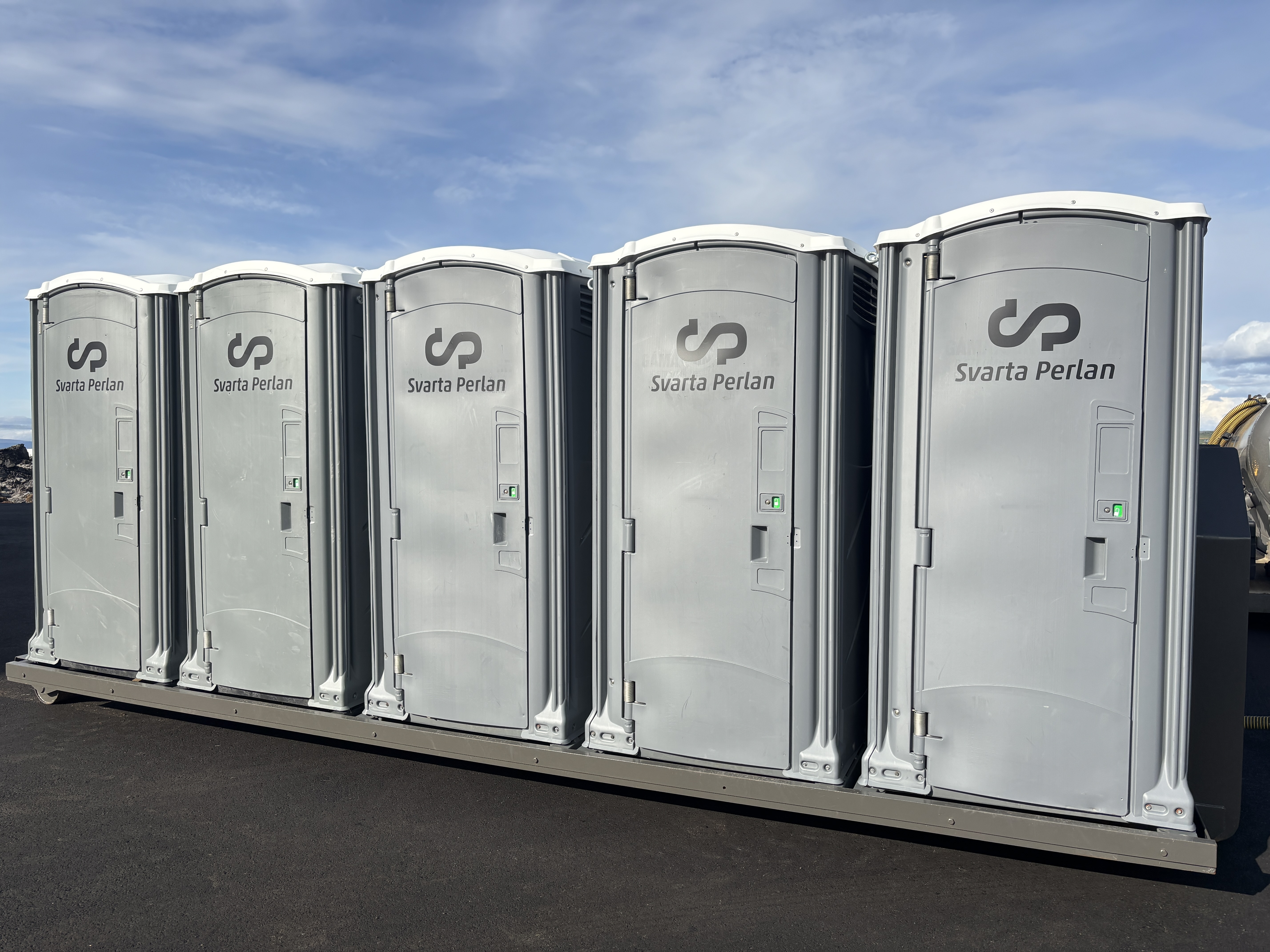 Þurrsalerni 10 stk á grind