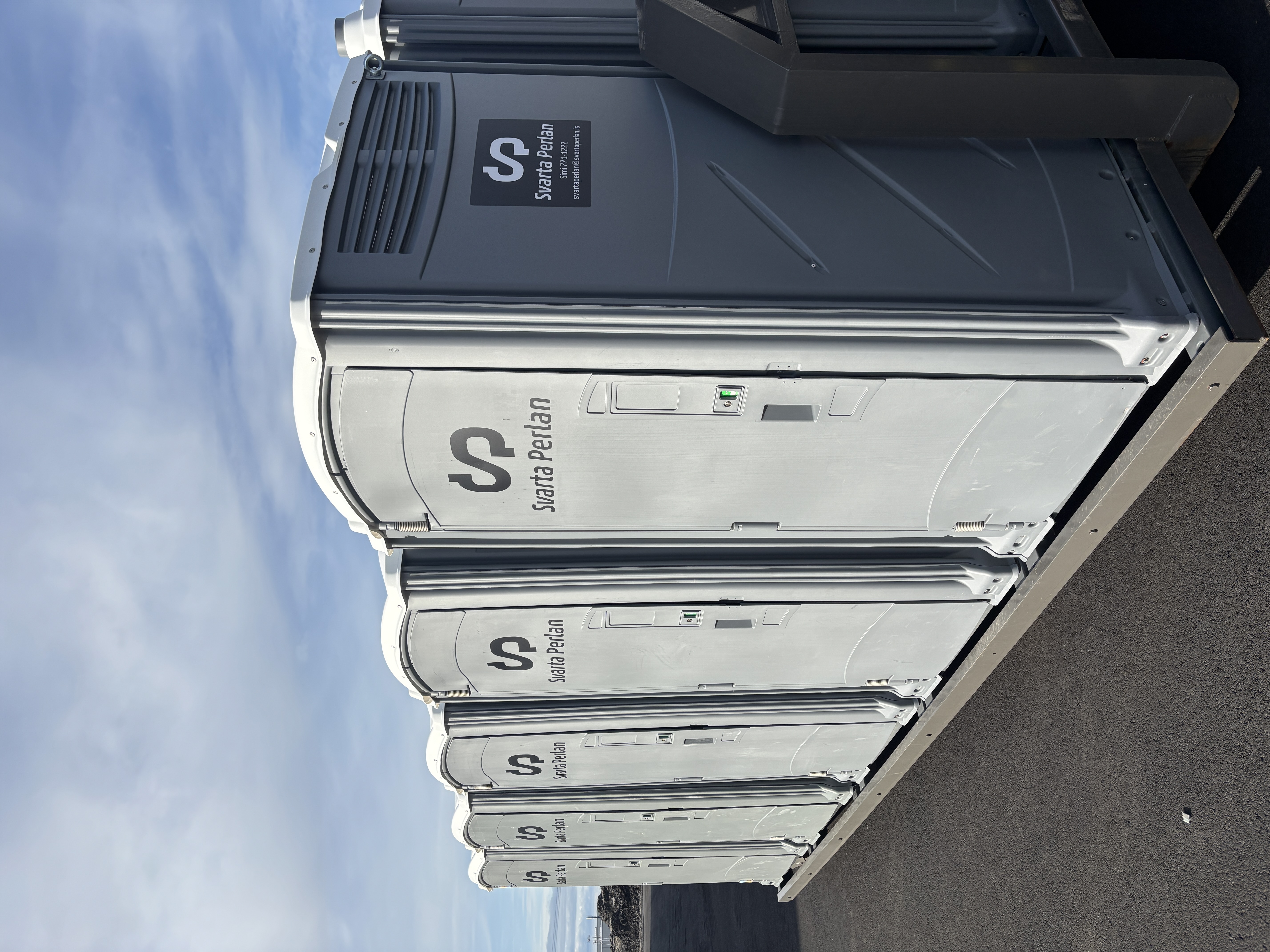 Þurrsalerni 10 stk á grind